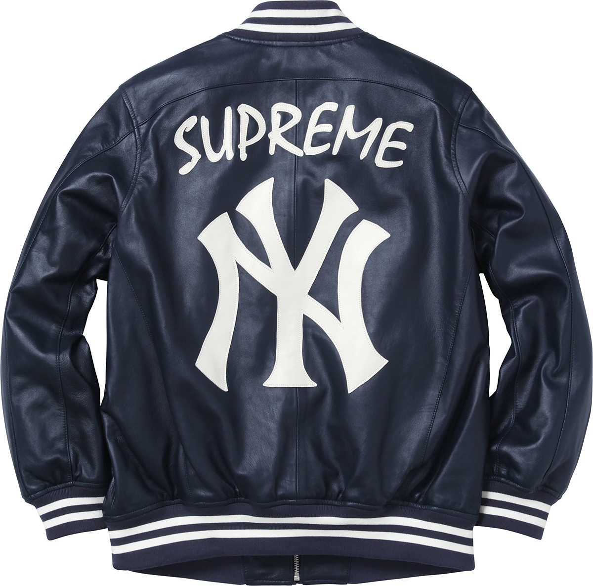 New York Yankees™/Supreme/'47 Brand® Leather Varsity Jacket view 7